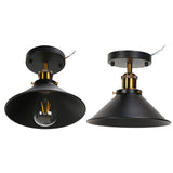 E27 Ceiling Light Industrial Black Wrought Iron Ceiling Lamp for Farm Kitchen Corridor 85‑240V