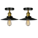 E27 Ceiling Light Industrial Black Wrought Iron Ceiling Lamp for Farm Kitchen Corridor 85‑240V