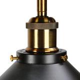 E27 Ceiling Light Industrial Black Wrought Iron Ceiling Lamp for Farm Kitchen Corridor 85‑240V - Extra Image