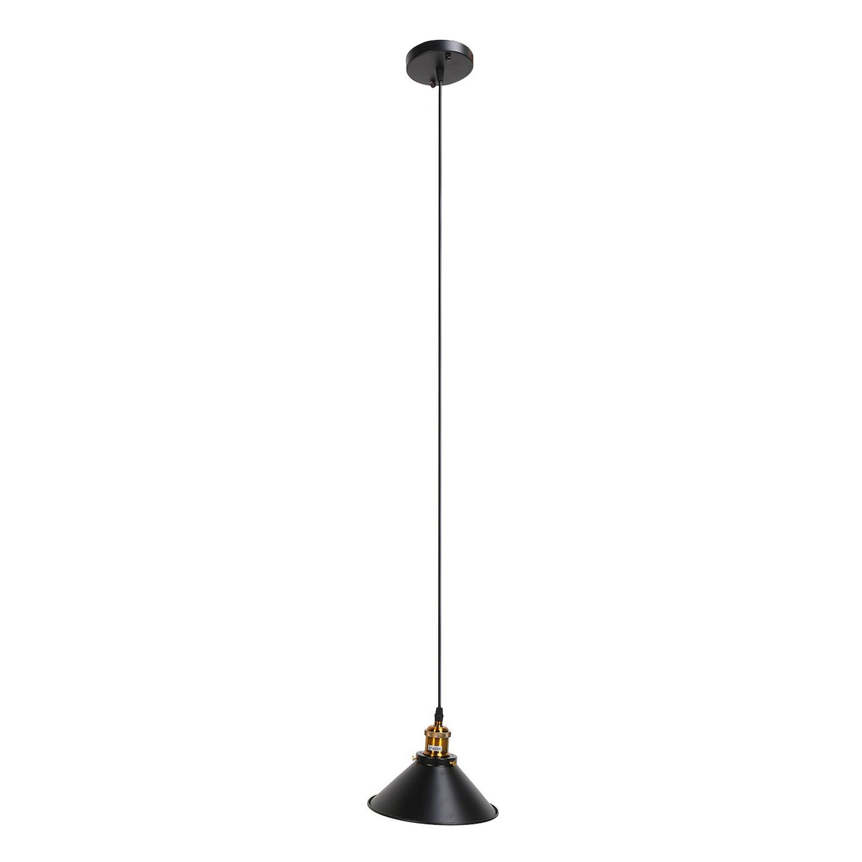 Wrought Iron Ceiling Lamp Simple Retro Industrial Style E27 Black Metal Cage Wrought Iron Hanging Light Fixture 85‑240V