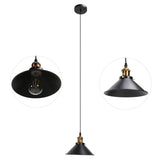 Wrought Iron Ceiling Lamp Simple Retro Industrial Style E27 Black Metal Cage Wrought Iron Hanging Light Fixture 85‑240V