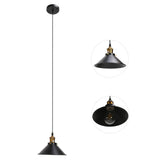 Wrought Iron Ceiling Lamp Simple Retro Industrial Style E27 Black Metal Cage Wrought Iron Hanging Light Fixture 85‑240V