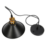 Wrought Iron Ceiling Lamp Simple Retro Industrial Style E27 Black Metal Cage Wrought Iron Hanging Light Fixture 85‑240V