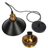 Wrought Iron Ceiling Lamp Simple Retro Industrial Style E27 Black Metal Cage Wrought Iron Hanging Light Fixture 85‑240V