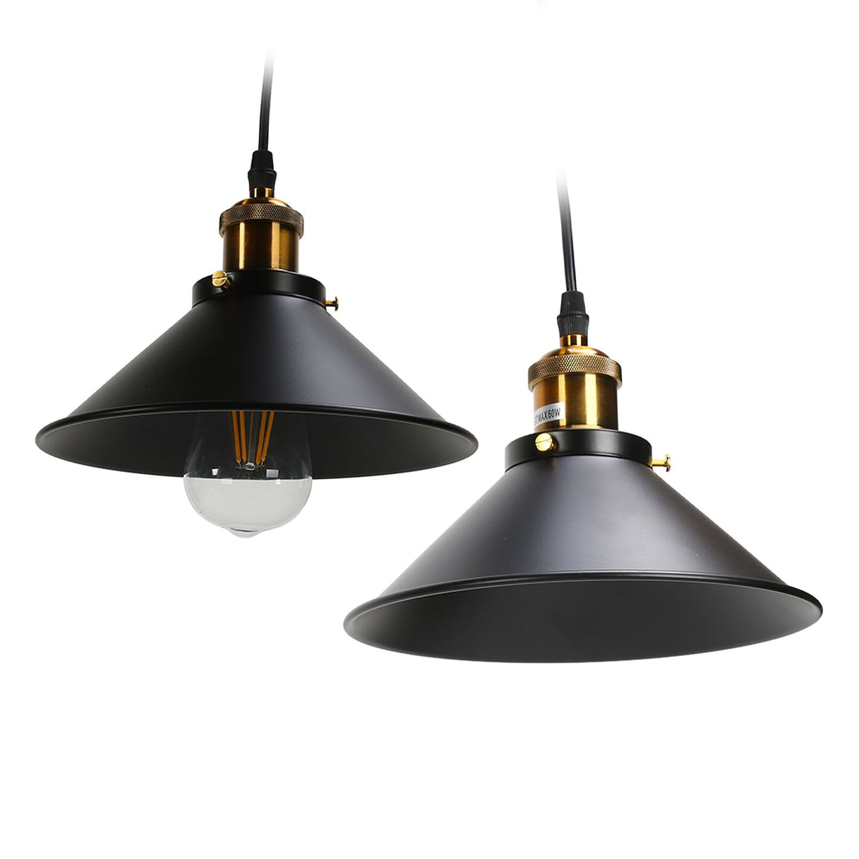 Wrought Iron Ceiling Lamp Simple Retro Industrial Style E27 Black Metal Cage Wrought Iron Hanging Light Fixture 85‑240V