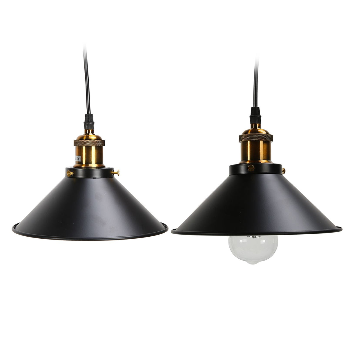 Wrought Iron Ceiling Lamp Simple Retro Industrial Style E27 Black Metal Cage Wrought Iron Hanging Light Fixture 85‑240V