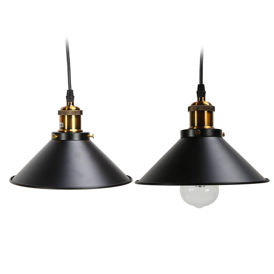 Wrought Iron Ceiling Lamp Simple Retro Industrial Style E27 Black Metal Cage Wrought Iron Hanging Light Fixture 85‑240V