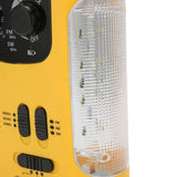Hand Crank Solar Radio AM FM SW Emergency Radio with LED Flashlight Reading Light MP3 Player for Outdoor CampingYellow