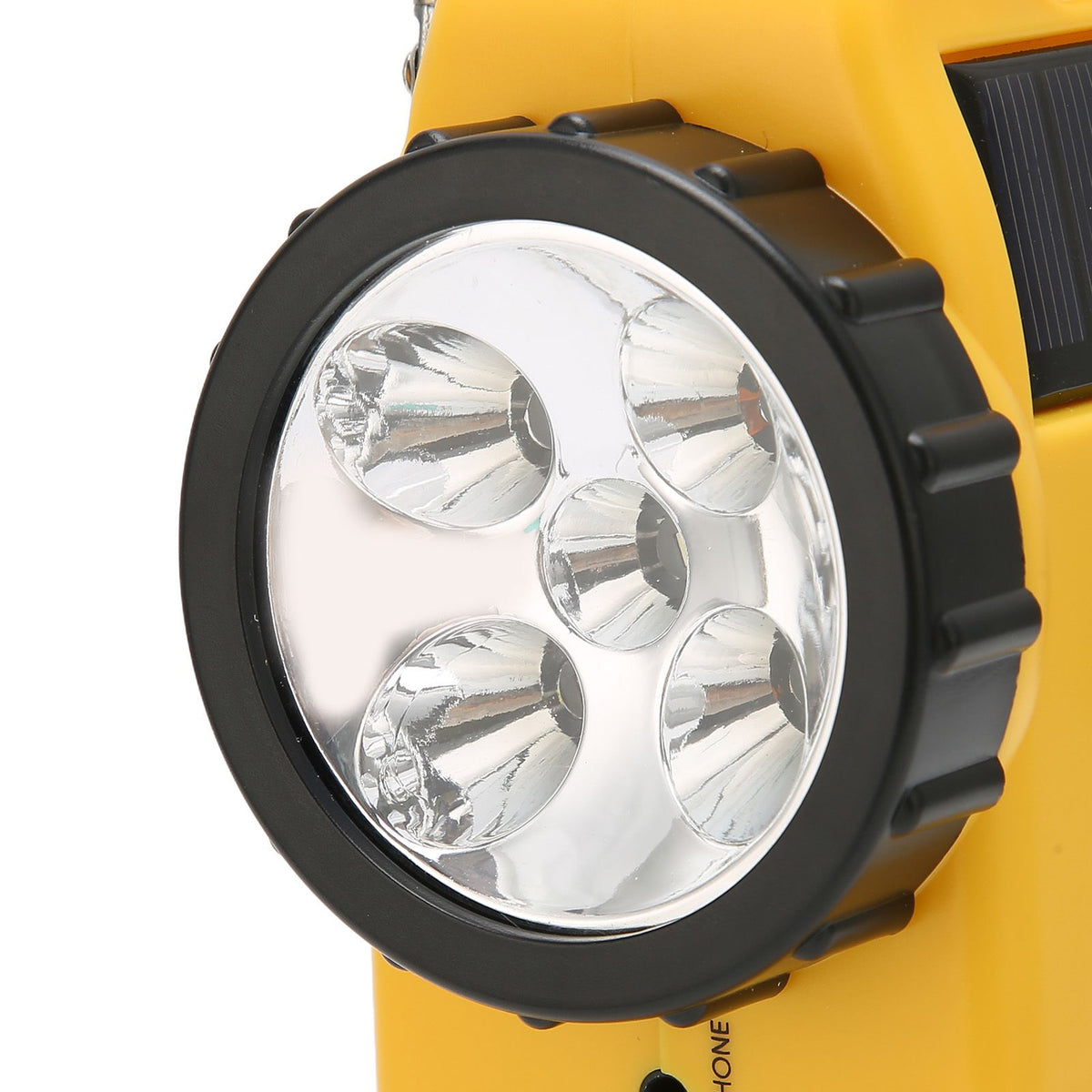 Hand Crank Solar Radio AM FM SW Emergency Radio with LED Flashlight Reading Light MP3 Player for Outdoor CampingYellow