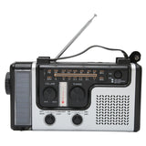 LED Hand Crank Radio AM FM SW Solar Dynamo Outdoor Emergency Radio with Portable Flashlight
