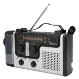 LED Hand Crank Radio AM FM SW Solar Dynamo Outdoor Emergency Radio with Portable Flashlight