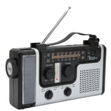 LED Hand Crank Radio AM FM SW Solar Dynamo Outdoor Emergency Radio with Portable Flashlight