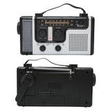 LED Hand Crank Radio AM FM SW Solar Dynamo Outdoor Emergency Radio with Portable Flashlight