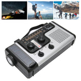 LED Hand Crank Radio AM FM SW Solar Dynamo Outdoor Emergency Radio with Portable Flashlight