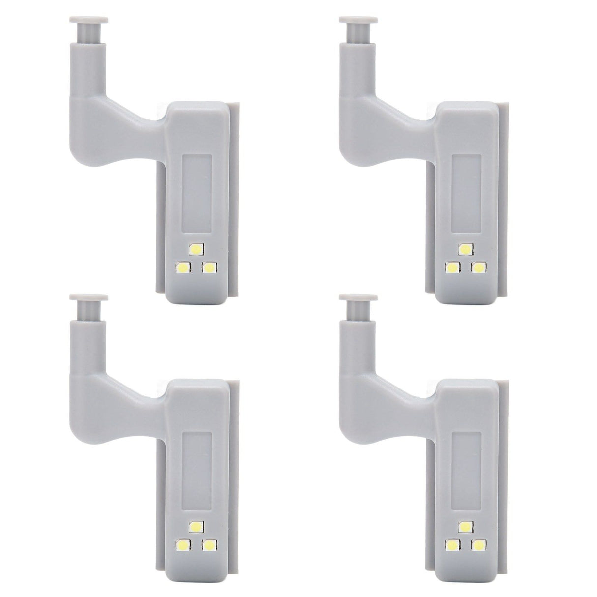 10 Sets Hinge LED Light High Brightness ABS Cabinet Hinge Light with 3 LED Lamp Beads Hinge Lights for Wardrobe CabinetWhite Light