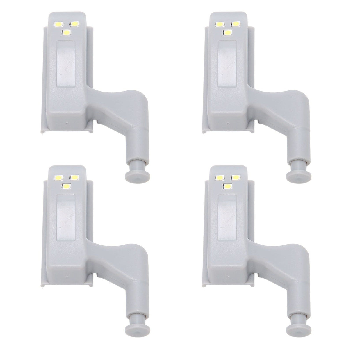 10 Sets Hinge LED Light High Brightness ABS Cabinet Hinge Light with 3 LED Lamp Beads Hinge Lights for Wardrobe CabinetWhite Light