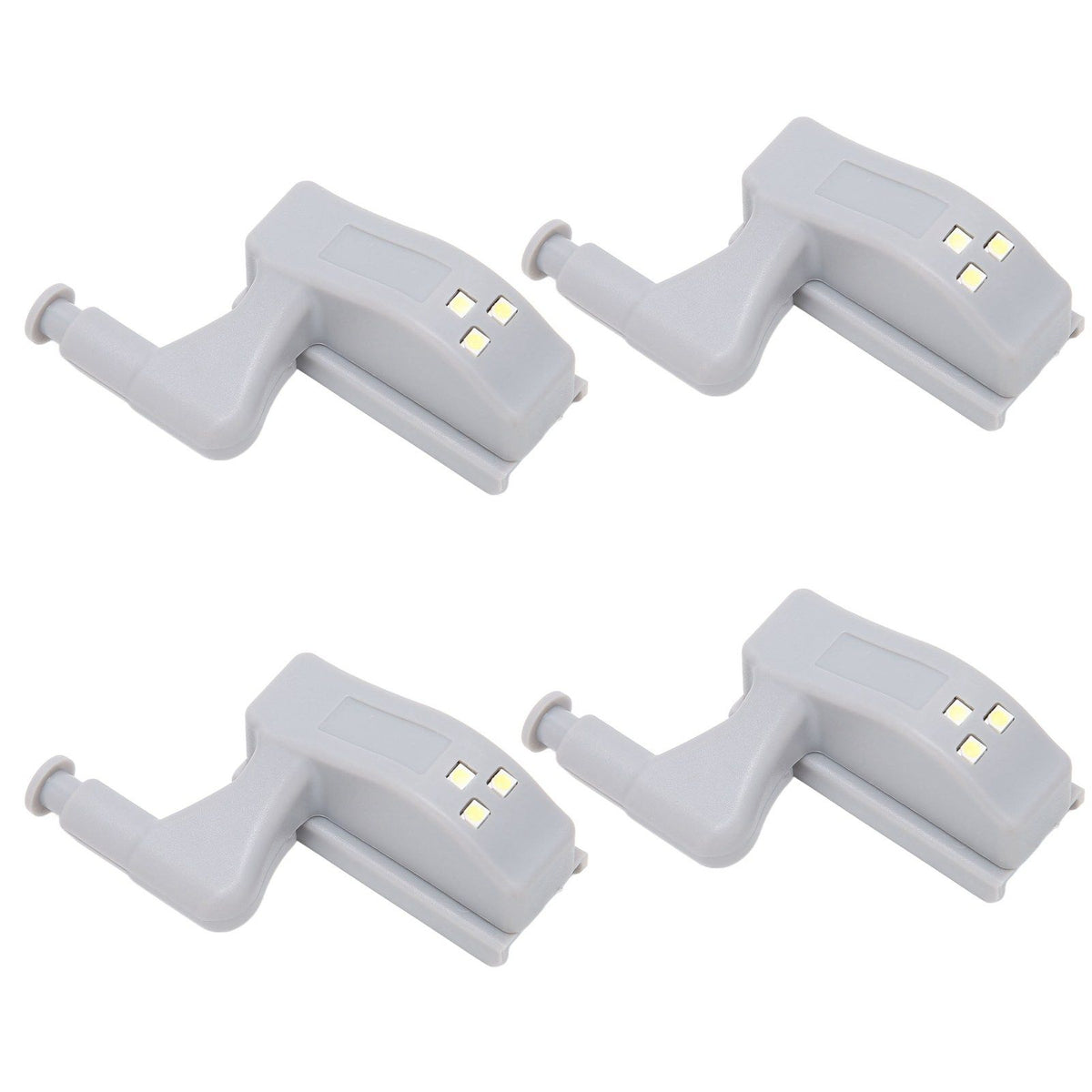 10 Sets Hinge LED Light High Brightness ABS Cabinet Hinge Light with 3 LED Lamp Beads Hinge Lights for Wardrobe CabinetWhite Light