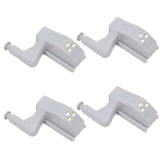 10 Sets Hinge LED Light High Brightness ABS Cabinet Hinge Light with 3 LED Lamp Beads Hinge Lights for Wardrobe CabinetWhite Light