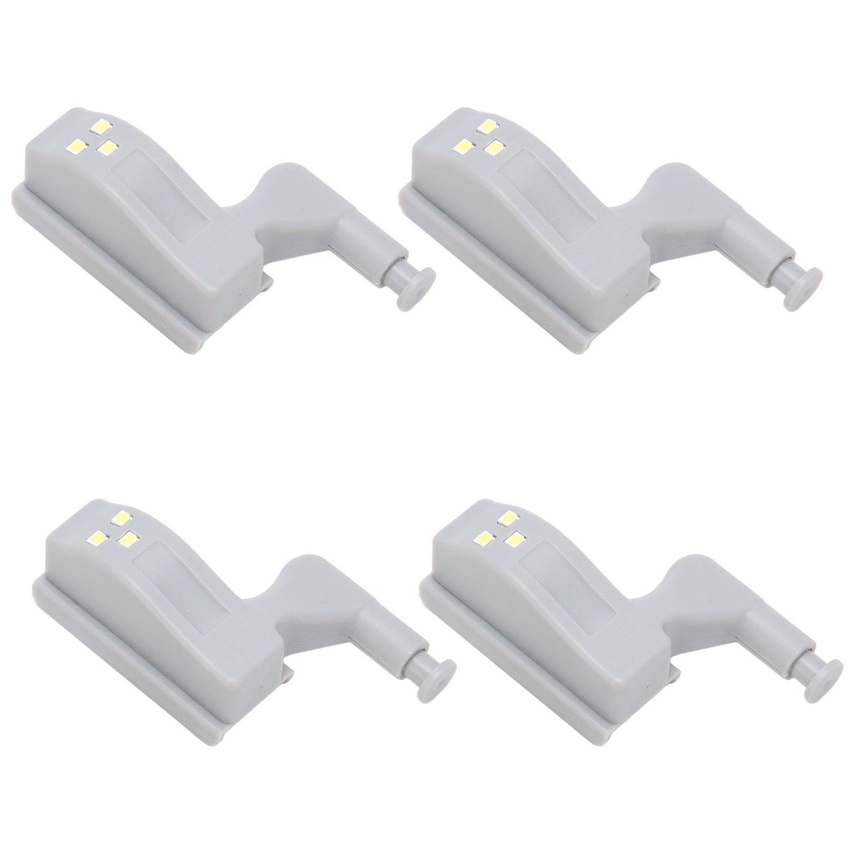 10 Sets Hinge LED Light High Brightness ABS Cabinet Hinge Light with 3 LED Lamp Beads Hinge Lights for Wardrobe CabinetWhite Light