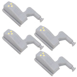 10 Sets Hinge LED Light High Brightness ABS Cabinet Hinge Light with 3 LED Lamp Beads Hinge Lights for Wardrobe CabinetWarm Light