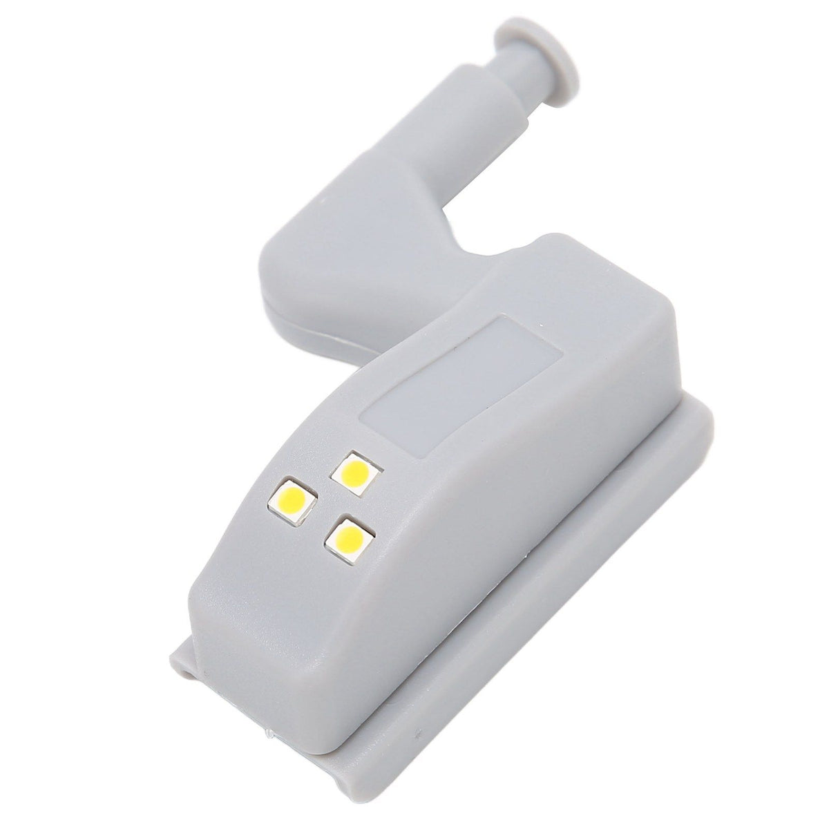 10 Sets Hinge LED Light High Brightness ABS Cabinet Hinge Light with 3 LED Lamp Beads Hinge Lights for Wardrobe CabinetWarm Light