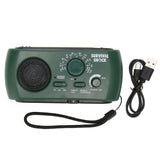 Hand Crank Radio Portable Practical LED Torch Outdoor Multi Band AM/FM/SW Solar Hand Crank Weather Radio