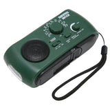Hand Crank Radio Portable Practical LED Torch Outdoor Multi Band AM/FM/SW Solar Hand Crank Weather Radio - Rear View