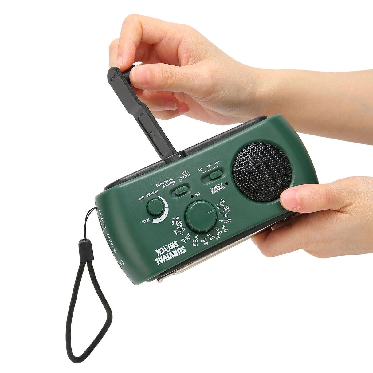 Hand Crank Radio Portable Practical LED Torch Outdoor Multi Band AM/FM/SW Solar Hand Crank Weather Radio