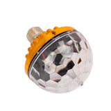 LED Full Color Rotating Lamp RGB LED Color Changing Light Bulb for Party Homes BirthdaysGolden Bulb (6 Colors) - Rear View