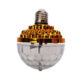 LED Full Color Rotating Lamp RGB LED Color Changing Light Bulb for Party Homes BirthdaysGolden Bulb (6 Colors)