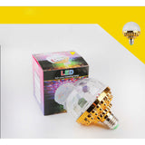 LED Full Color Rotating Lamp RGB LED Color Changing Light Bulb for Party Homes BirthdaysGolden Bulb (6 Colors)
