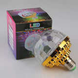 LED Full Color Rotating Lamp RGB LED Color Changing Light Bulb for Party Homes BirthdaysGolden Bulb (6 Colors)