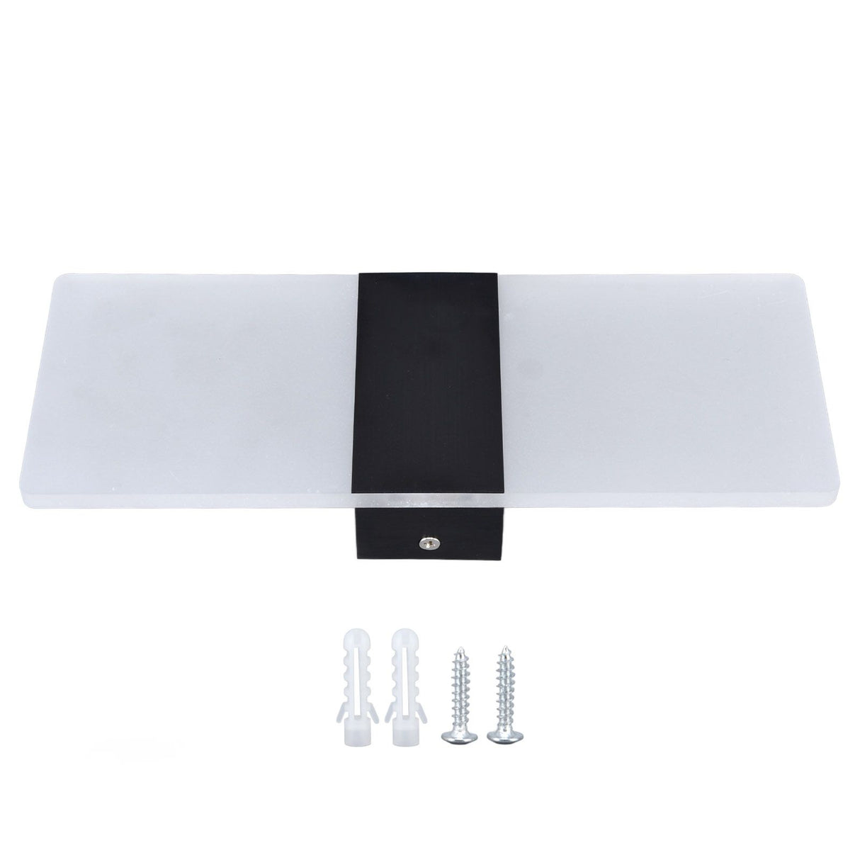 LED Wall Lamp 6W Acrylic Wall Light 360° Luminous High Brightness Preservative Up Down Lights for Bedroom Canteen 90‑265VBlack