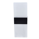 LED Wall Lamp 6W Acrylic Wall Light 360° Luminous High Brightness Preservative Up Down Lights for Bedroom Canteen 90‑265VBlack - Front View
