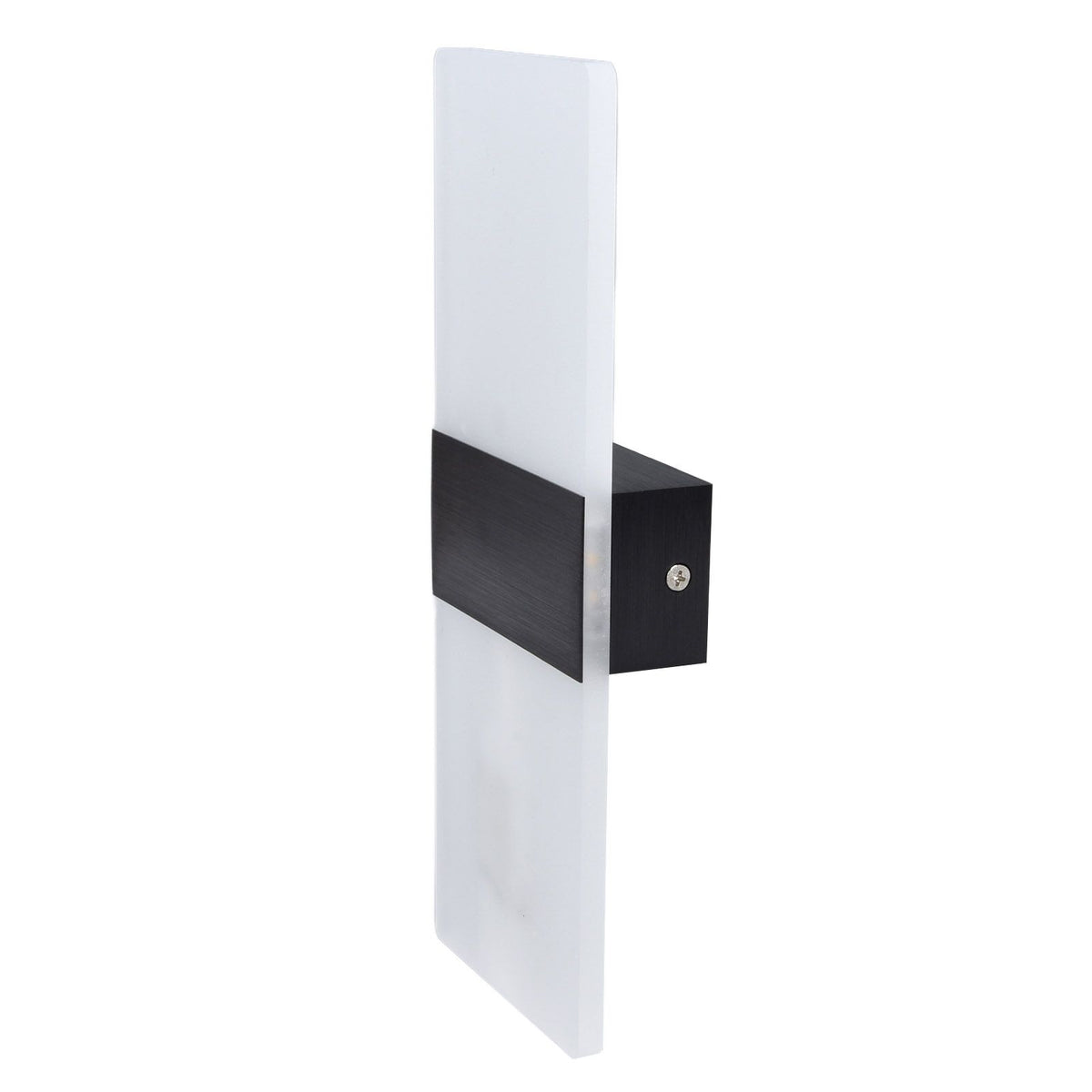 LED Wall Lamp 6W Acrylic Wall Light 360° Luminous High Brightness Preservative Up Down Lights for Bedroom Canteen 90‑265VBlack