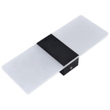 LED Wall Lamp 6W Acrylic Wall Light 360° Luminous High Brightness Preservative Up Down Lights for Bedroom Canteen 90‑265VBlack