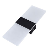 LED Wall Lamp 6W Acrylic Wall Light 360° Luminous High Brightness Preservative Up Down Lights for Bedroom Canteen 90‑265VBlack - Rear View