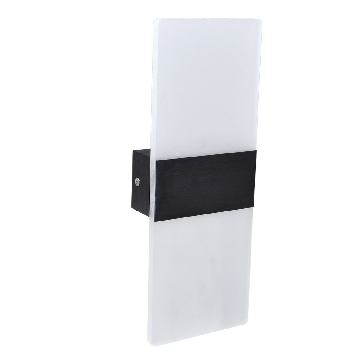 LED Wall Lamp 6W Acrylic Wall Light 360° Luminous High Brightness Preservative Up Down Lights for Bedroom Canteen 90‑265VBlack
