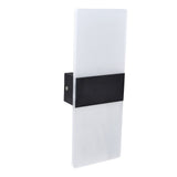 LED Wall Lamp 6W Acrylic Wall Light 360° Luminous High Brightness Preservative Up Down Lights for Bedroom Canteen 90‑265VBlack