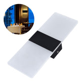 LED Wall Lamp 6W Acrylic Wall Light 360° Luminous High Brightness Preservative Up Down Lights for Bedroom Canteen 90‑265VBlack