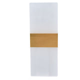 LED Wall Lamp 6W Acrylic Wall Light 360° Luminous High Brightness Preservative Up Down Lights for Bedroom Canteen 90‑265VGold - Front View