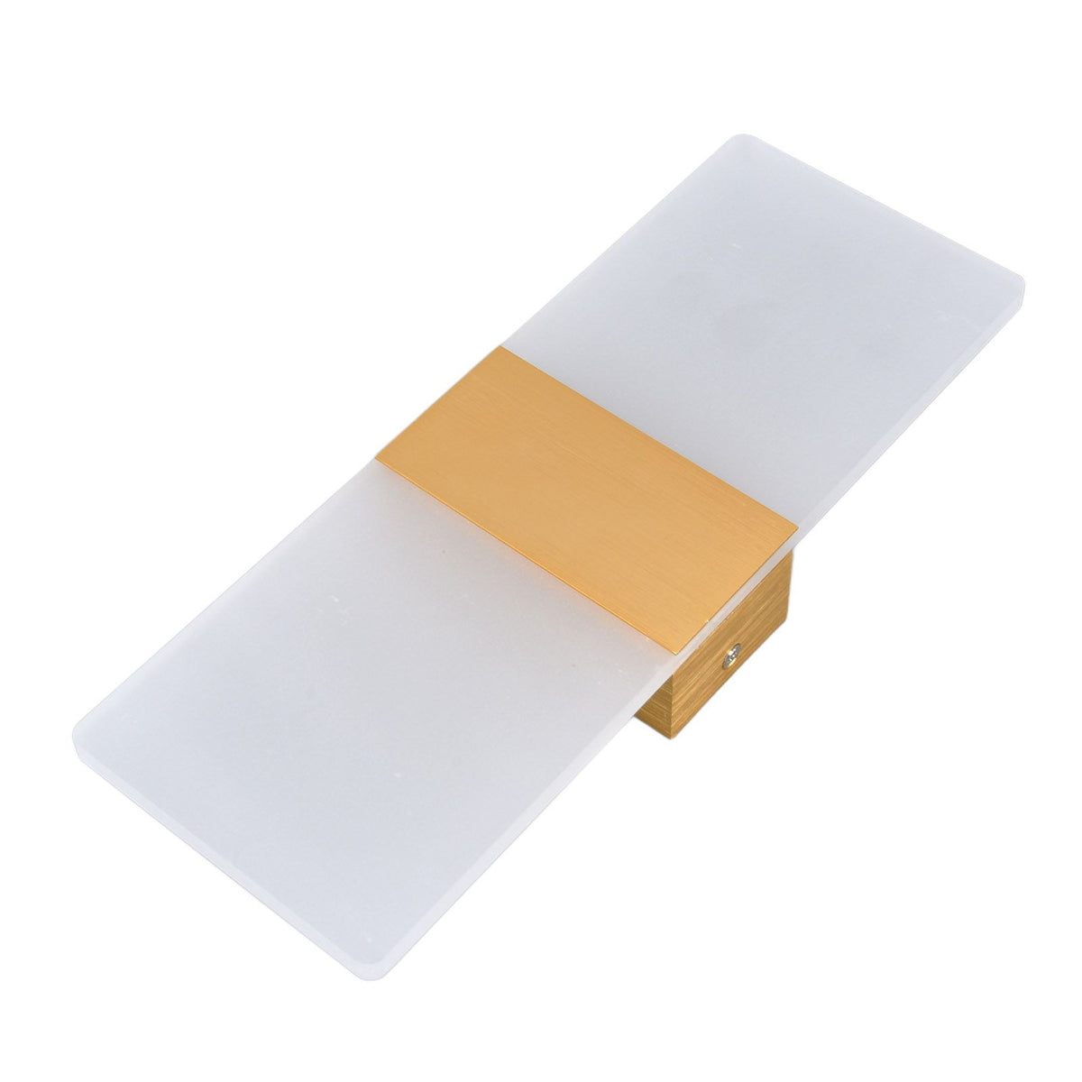 LED Wall Lamp 6W Acrylic Wall Light 360° Luminous High Brightness Preservative Up Down Lights for Bedroom Canteen 90‑265VGold