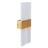 LED Wall Lamp 6W Acrylic Wall Light 360° Luminous High Brightness Preservative Up Down Lights for Bedroom Canteen 90‑265VGold