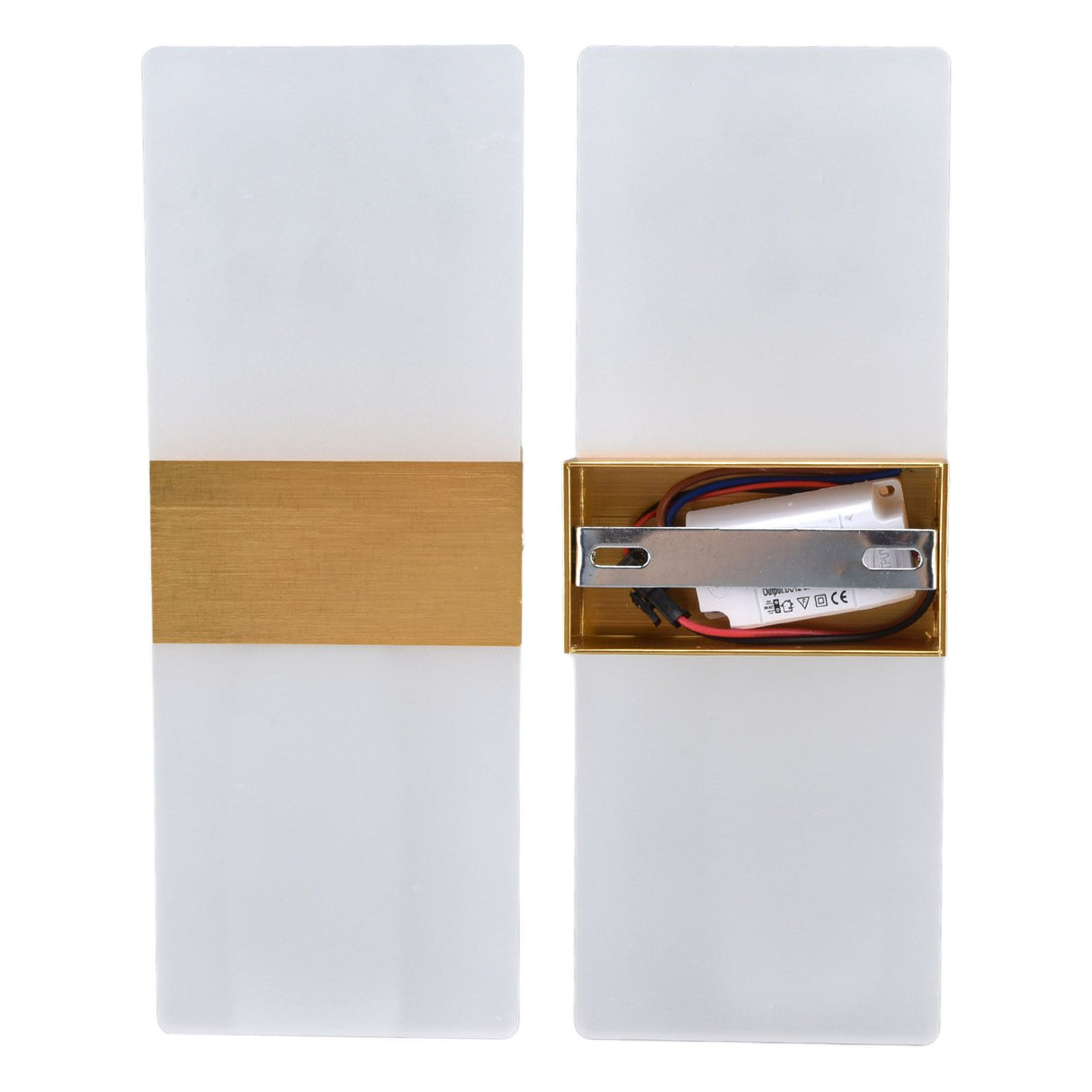 LED Wall Lamp 6W Acrylic Wall Light 360° Luminous High Brightness Preservative Up Down Lights for Bedroom Canteen 90‑265VGold