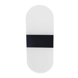 LED Wall Light Acrylic 360° Up Down 6W Warm Modern Wall Lamp for Hallway Bedroom Restaurant 90‑265V Black