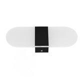 LED Wall Light Acrylic 360° Up Down 6W Warm Modern Wall Lamp for Hallway Bedroom Restaurant 90‑265V Black - Extra Image