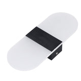 LED Wall Light Acrylic 360° Up Down 6W Warm Modern Wall Lamp for Hallway Bedroom Restaurant 90‑265V Black