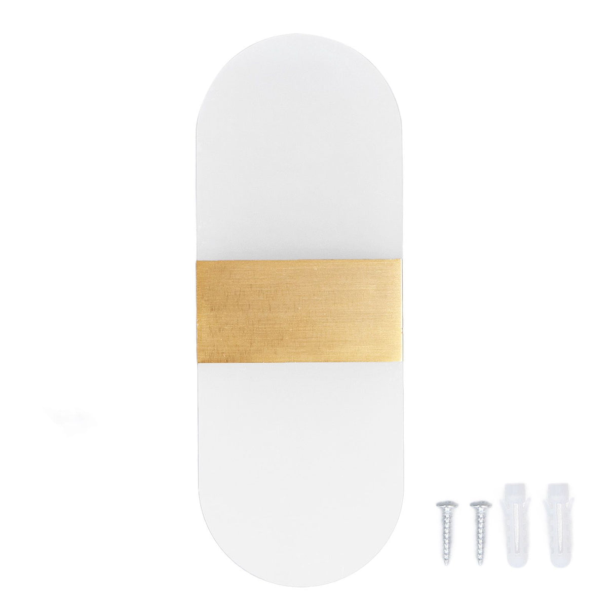 LED Wall Light Acrylic 360° Up Down 6W Warm Modern Wall Lamp for Hallway Bedroom Restaurant 90‑265V Gold