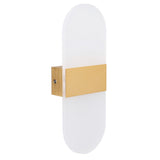 LED Wall Light Acrylic 360° Up Down 6W Warm Modern Wall Lamp for Hallway Bedroom Restaurant 90‑265V Gold