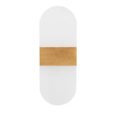 LED Wall Light Acrylic 360° Up Down 6W Warm Modern Wall Lamp for Hallway Bedroom Restaurant 90‑265V Gold